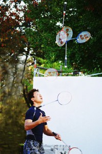 バドミントンジャグリングショー