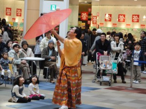 豊来家大二朗　傘まわし２